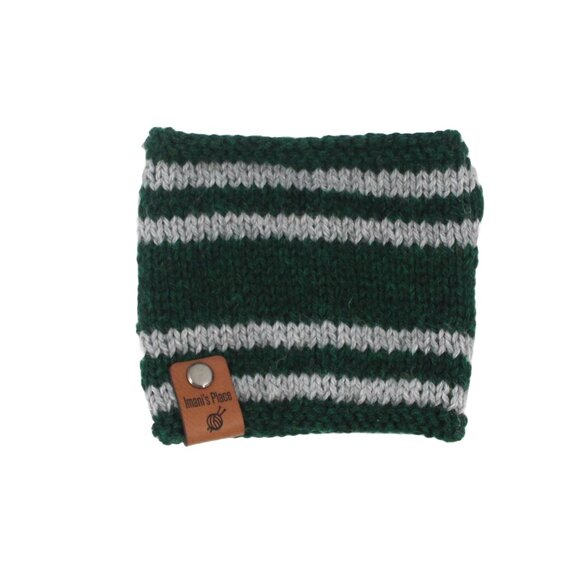 Handmade Hand Knit Harry Potter Hogwarts Slytherin House Wool Blend Mug Cozy - Picture 4 of 5